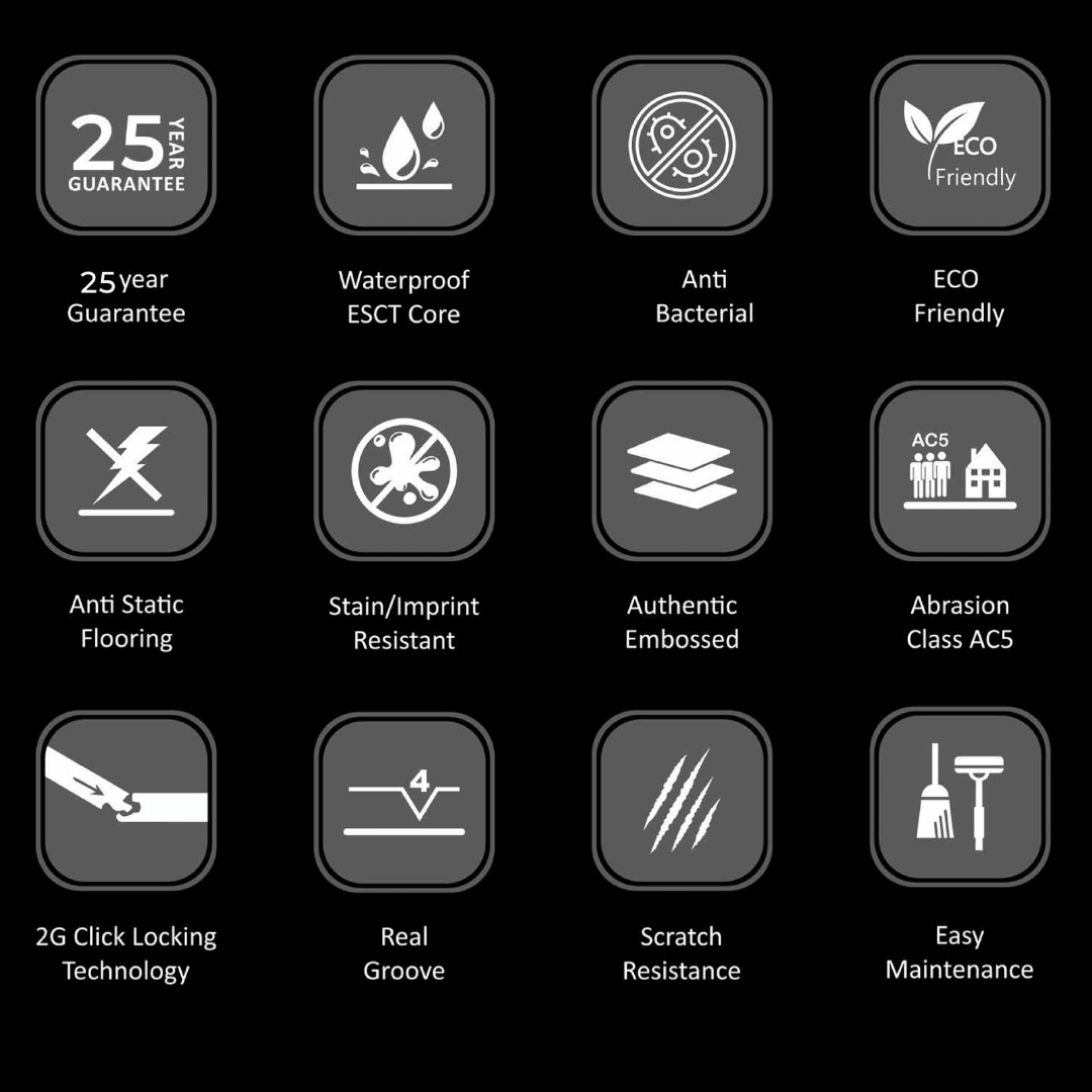 8811 - VINTAGE WALNUT - 1845MM X 196MM X 10MM - IMMENSO - WOOD FLOORS - HYBRID LAMINATE FLOORING