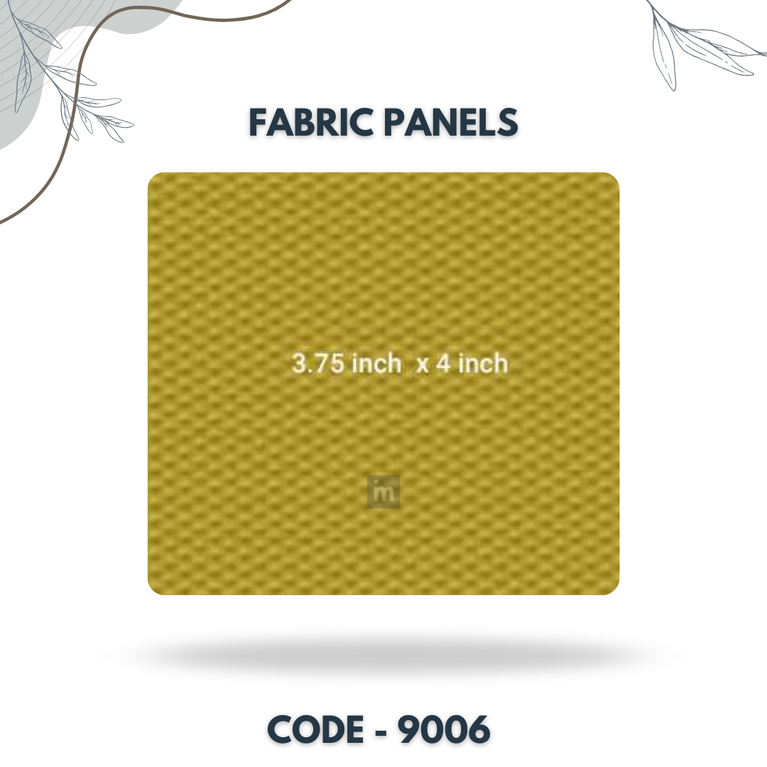 9006 - 3.75 X 4 INCH - LEATHER, FABRIC AND CORK SERIES -FURLITE - FABRIC PANEL