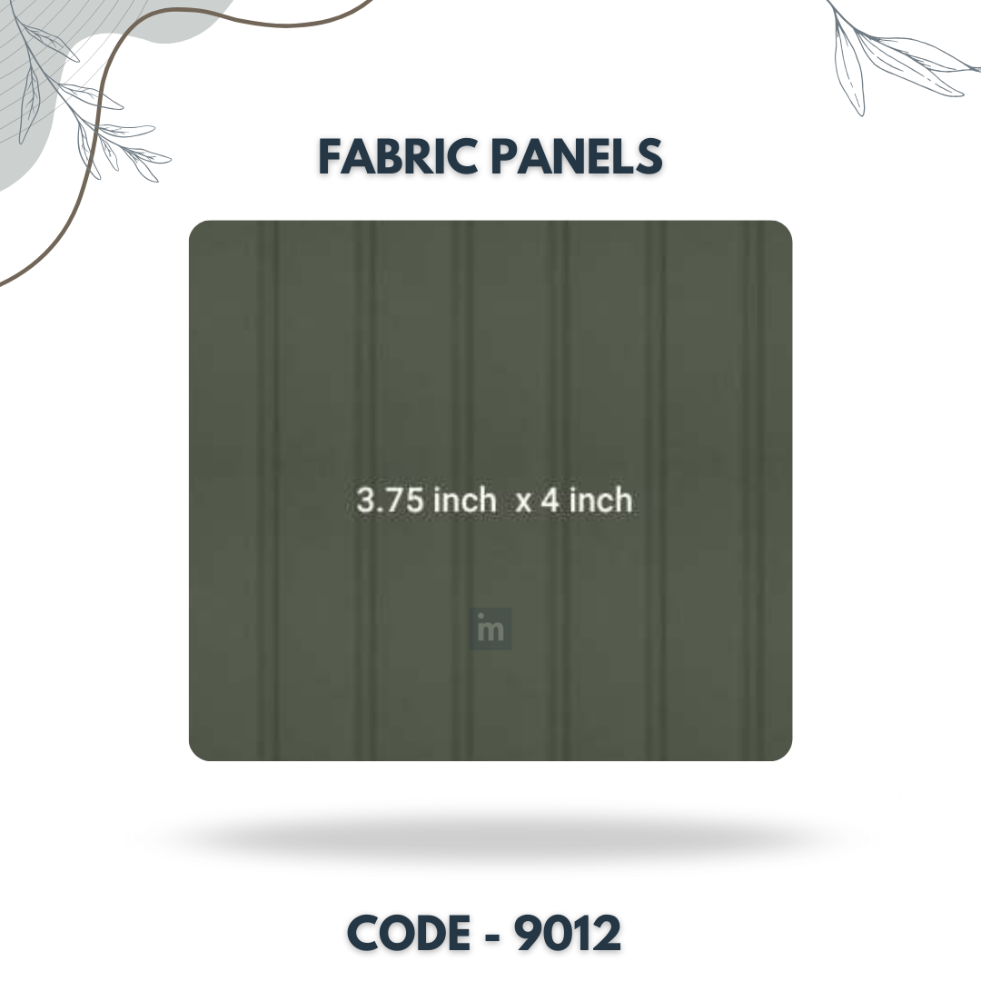 9012 - 3.75 X 4 INCH - LEATHER, FABRIC AND CORK SERIES -FURLITE - FABRIC PANEL
