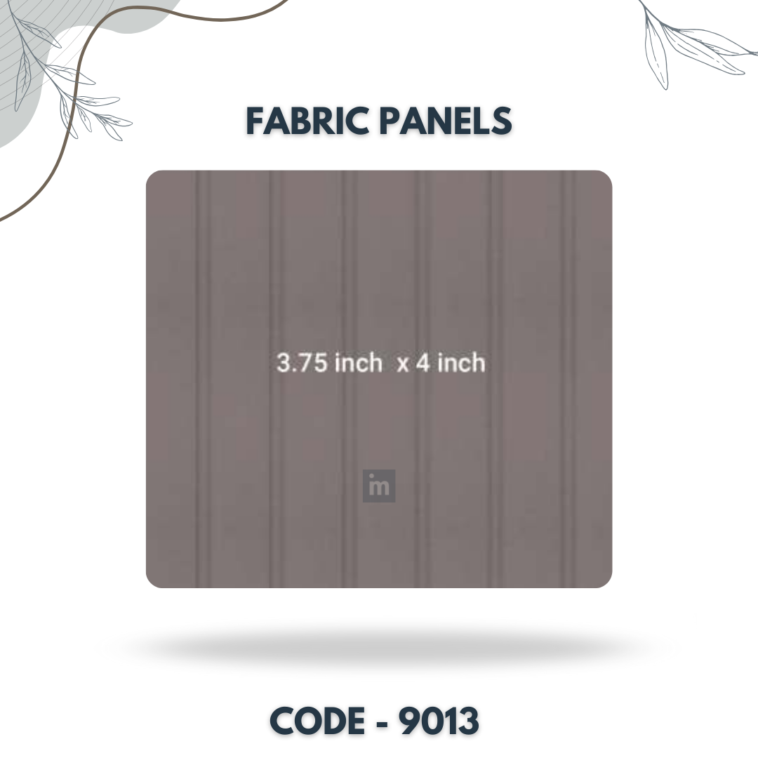 9013 - 3.75 X 4 INCH - LEATHER, FABRIC AND CORK SERIES -FURLITE - FABRIC PANEL