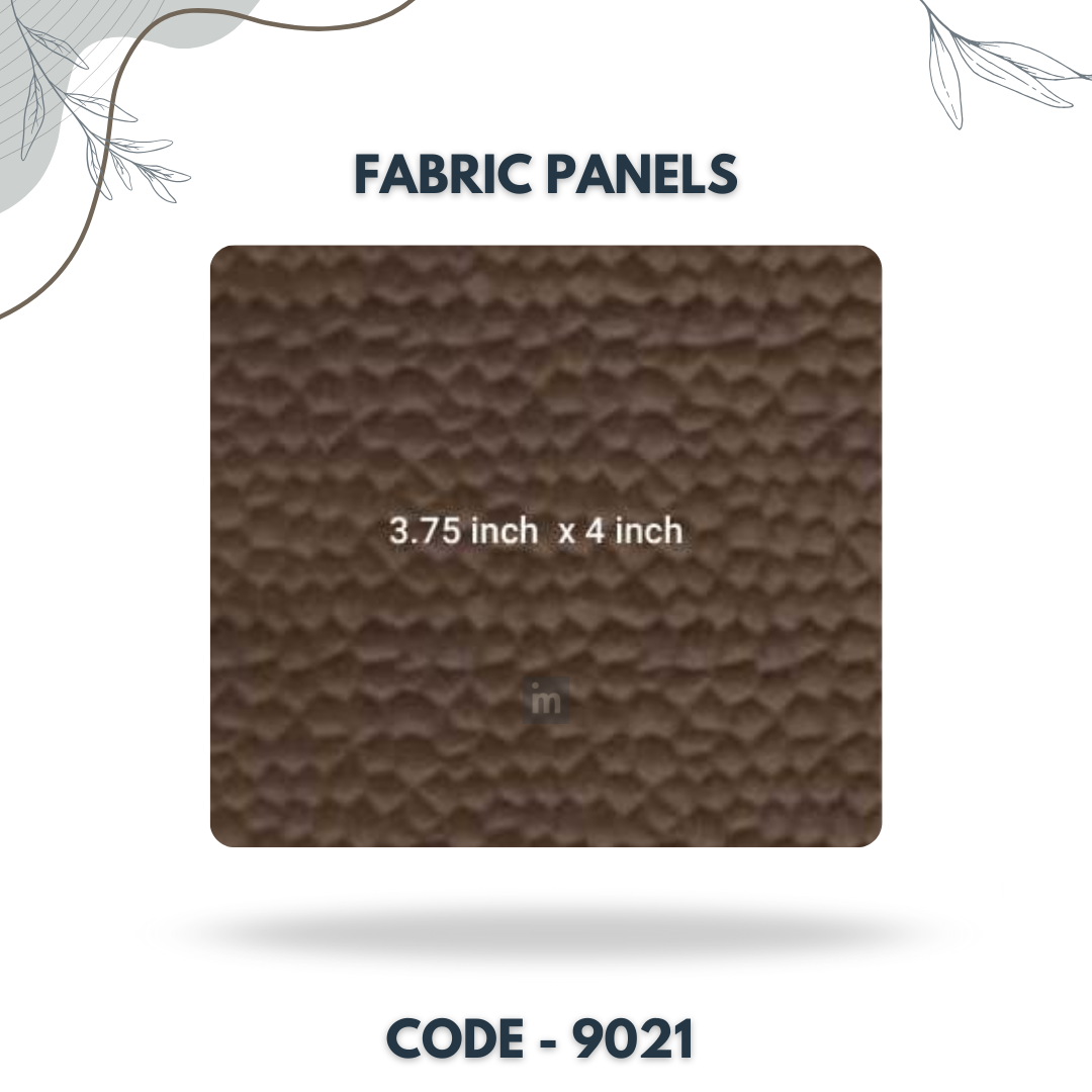 9021 - 3.75 X 4 INCH - LEATHER, FABRIC AND CORK SERIES -FURLITE - FABRIC PANEL