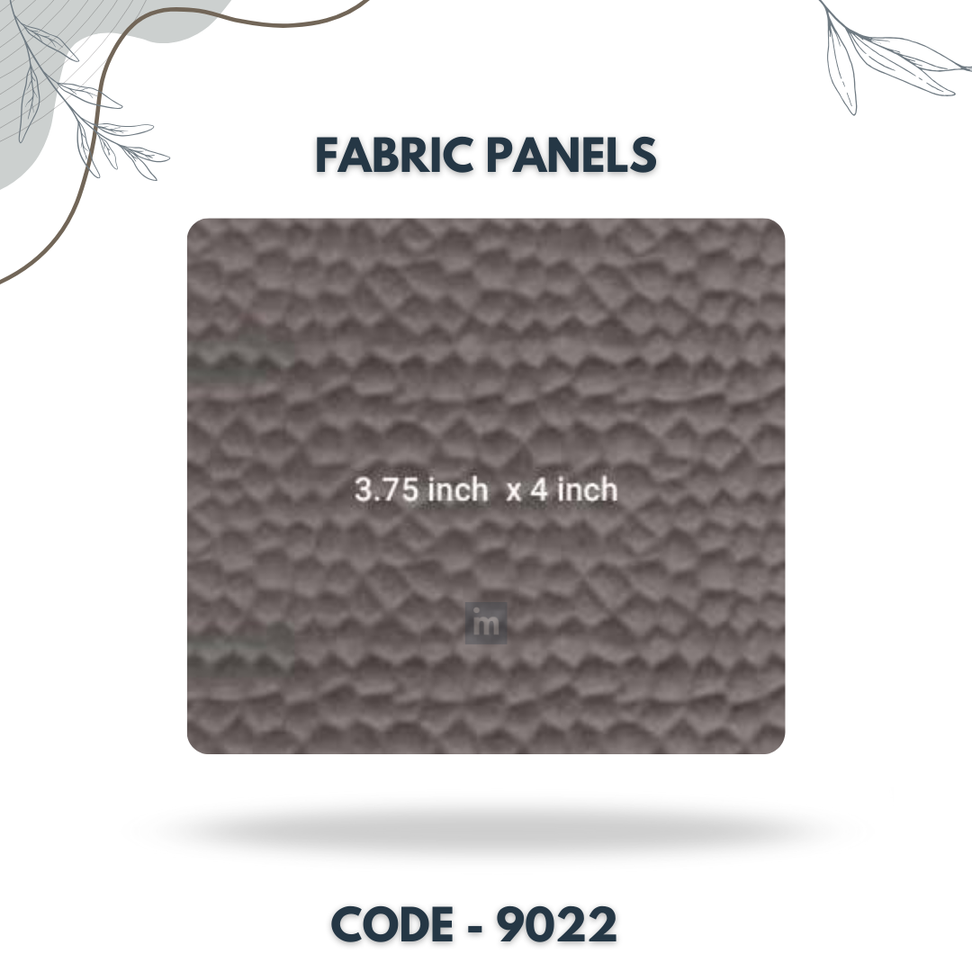 9022 - 3.75 X 4 INCH - LEATHER, FABRIC AND CORK SERIES -FURLITE - FABRIC PANEL