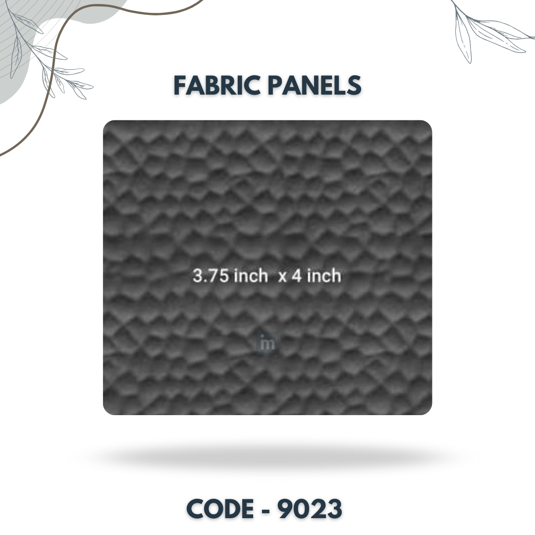 9023 - 3.75 X 4 INCH - LEATHER, FABRIC AND CORK SERIES -FURLITE - FABRIC PANEL