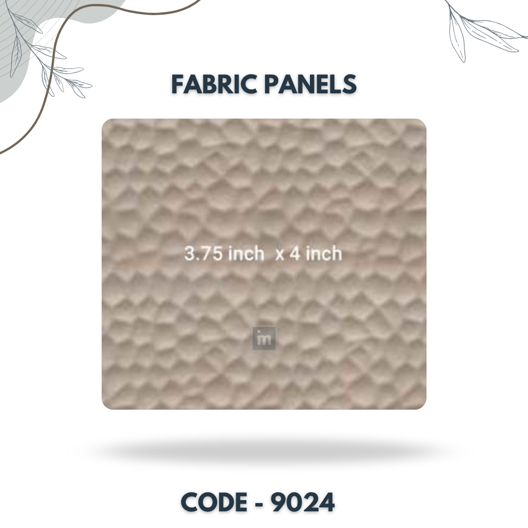 9024 - 3.75 X 4 INCH - LEATHER, FABRIC AND CORK SERIES -FURLITE - FABRIC PANEL