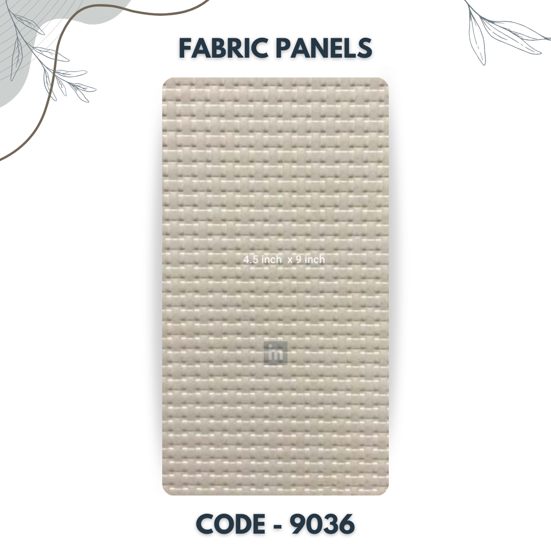 9036 - 4.5 X 9 INCH - LEATHER, FABRIC AND CORK SERIES -FURLITE - FABRIC PANEL