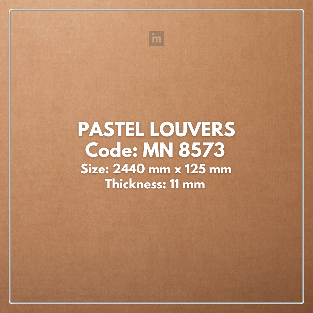MN-8573 / PALLETE / PASTEL LOUVERS / 8 FT x 5 INCH x 11MM