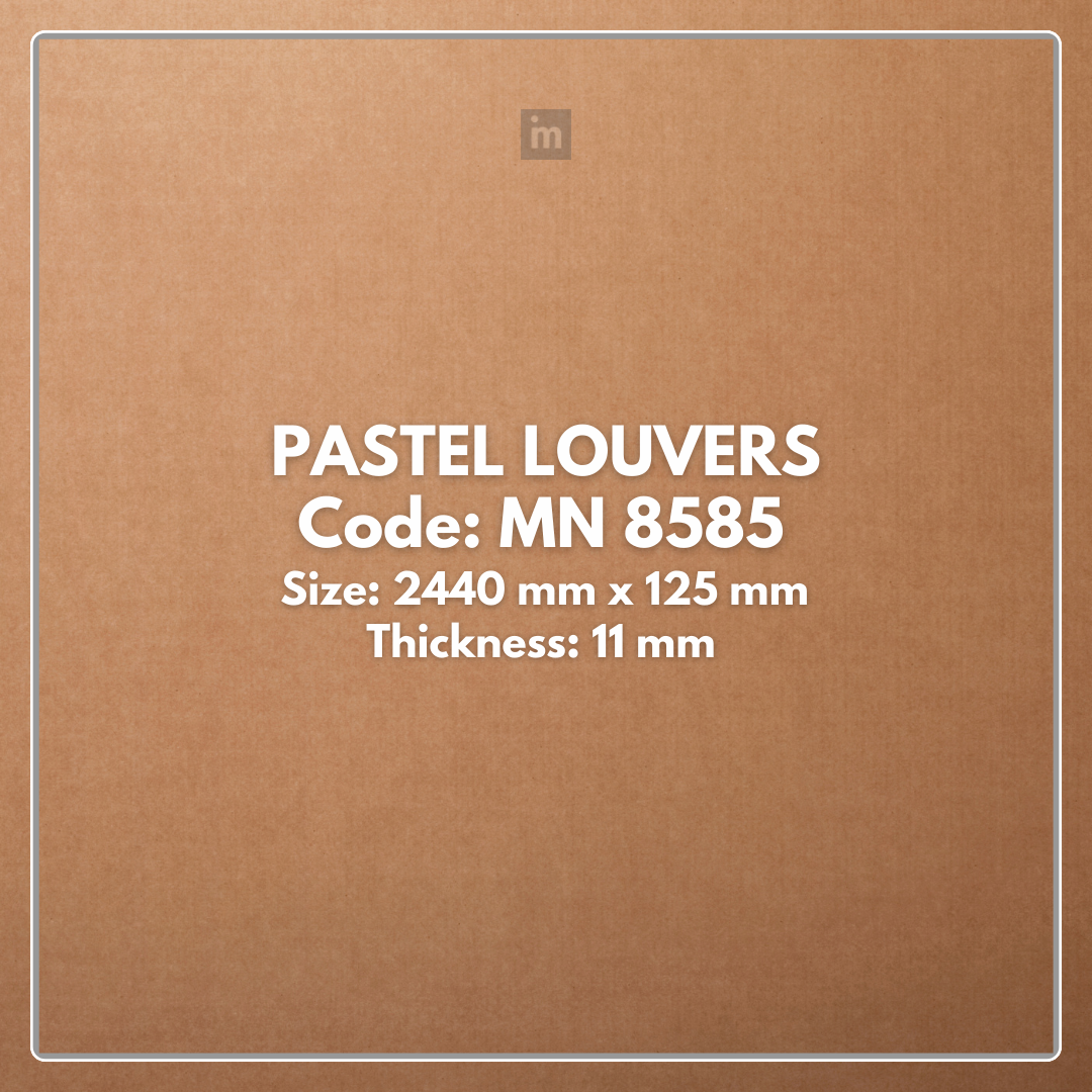 MN-8585 / PALLETE / PASTEL LOUVERS / 8 FT x 5 INCH x 11MM