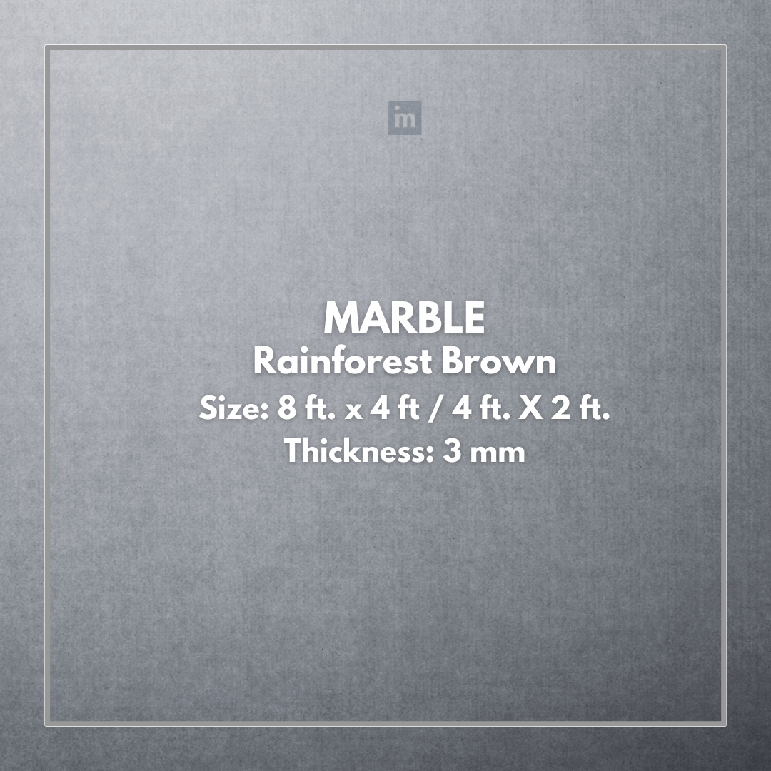 MARBLE RAINFOREST BROWN - STONE VENEER