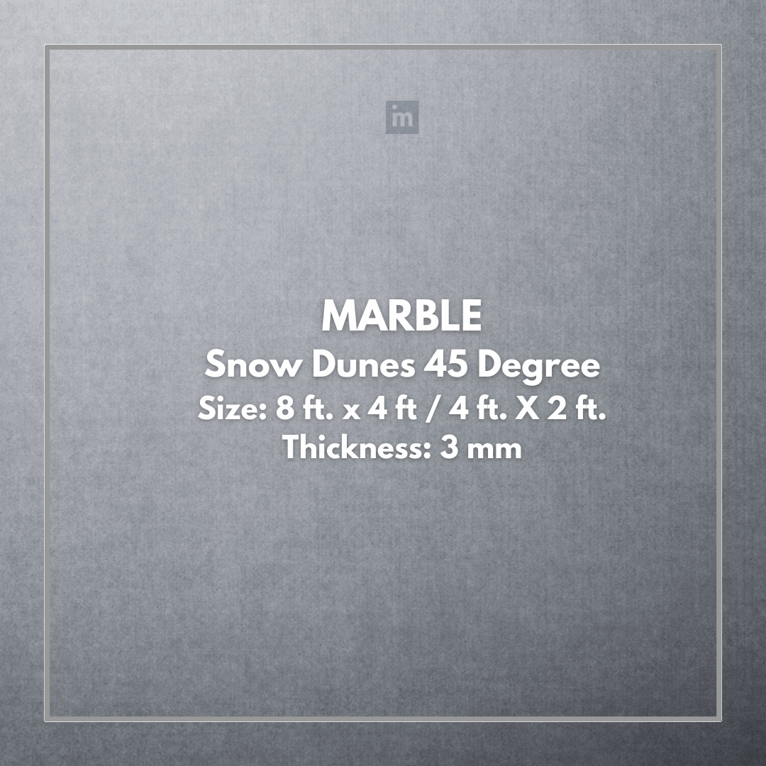 MARBLE SNOW DUNES 45 DEGREE - STONE VENEER