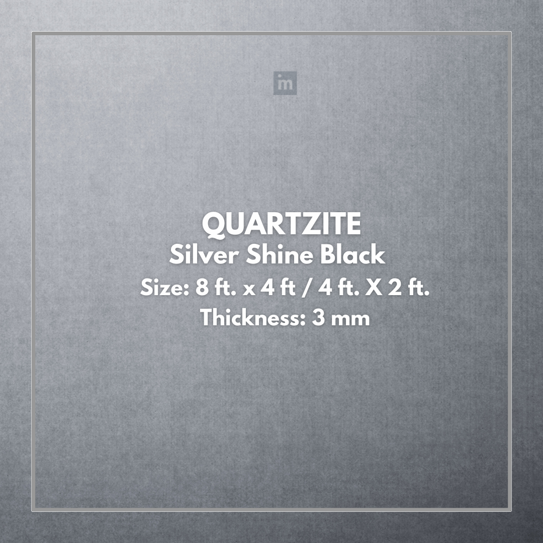 QUARTZITE SILVER SHINE BLACK - STONE VENEER