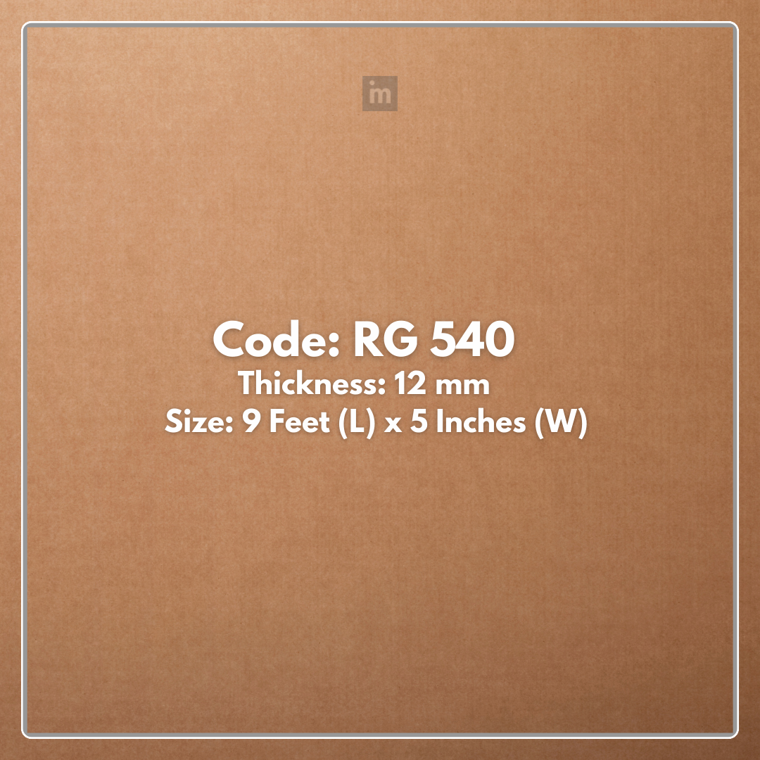 RG 540 / RANG LOUVERS / GROOVE SEAMLESS PLANKS / 9 FT x 5 INCHES x 12MM