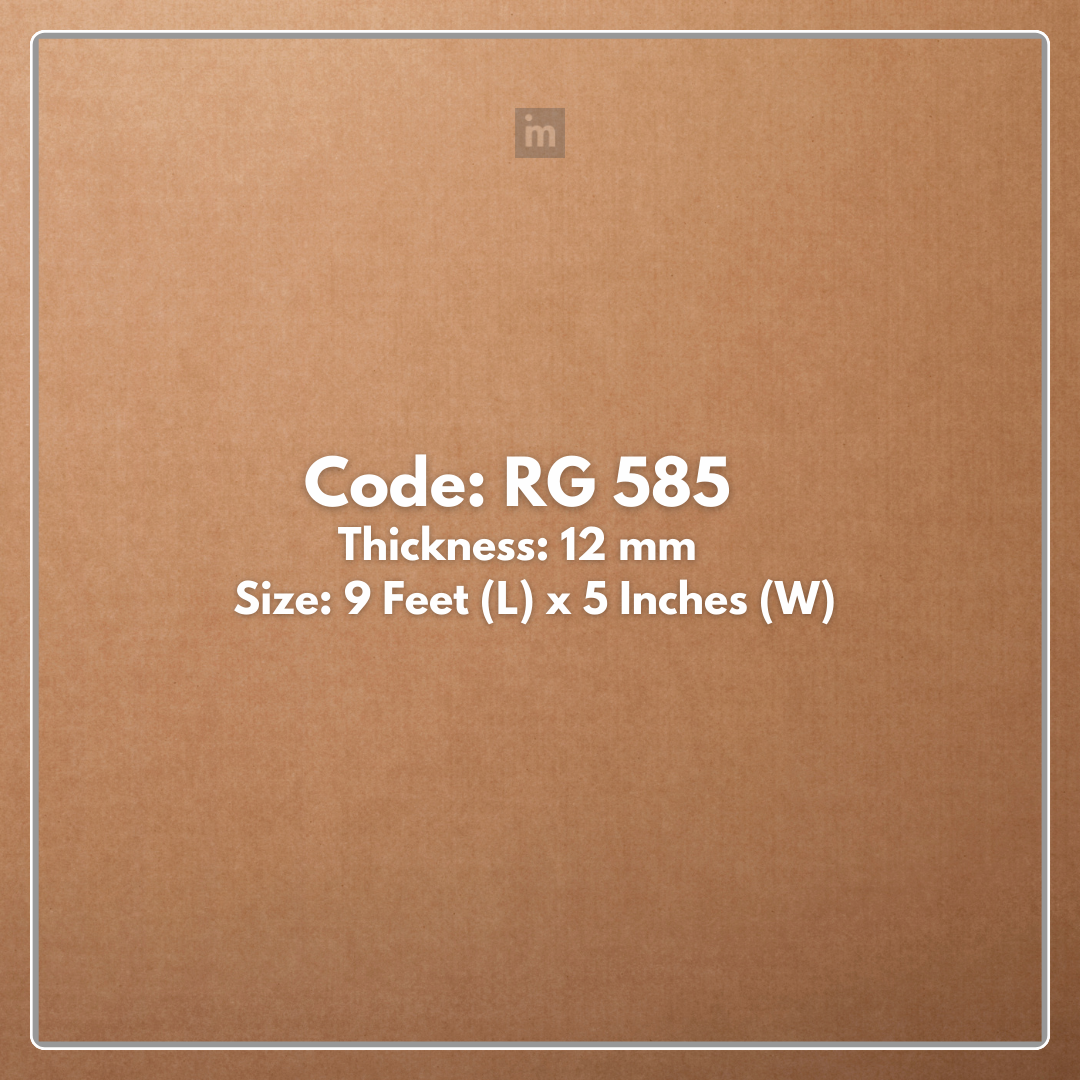 RG 585 / RANG LOUVERS / GROOVE SEAMLESS PLANKS / 9 FT x 5 INCHES x 12MM