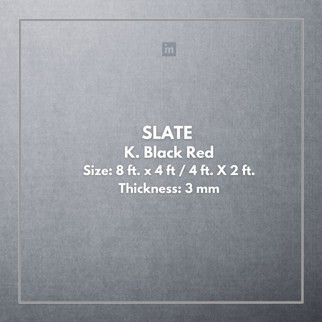 SLATE K. BLACK RED - STONE VENEER