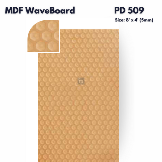 PD- 509 - HDHMR MDF PANEL -  ( 5 MM - 8 FT X 4FT ) - MDF WAVE BOARD