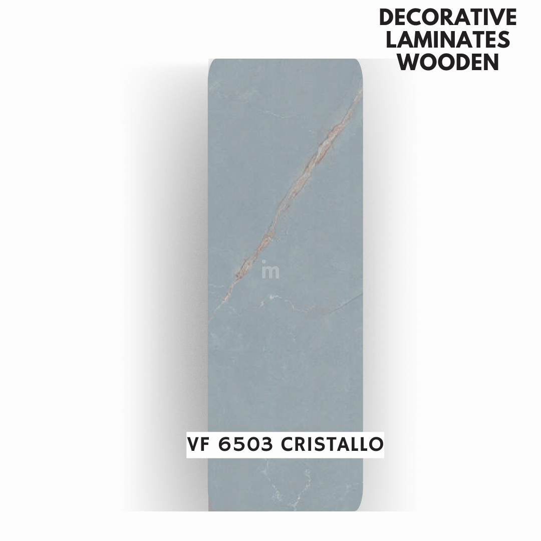 VF - 6503  CRISTALLO / VERTICAL FLUTE / DECORATIVE LAMINATE / THINK LUXURY  - 1MM - 8FT x 4FT