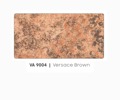 VA - 9004 - VERSACE BROWN - NATURAL STONE  - 8FT X 4FT / 10FT X 4FT / 12FT X 4FT - 3MM- VIVA - ACP