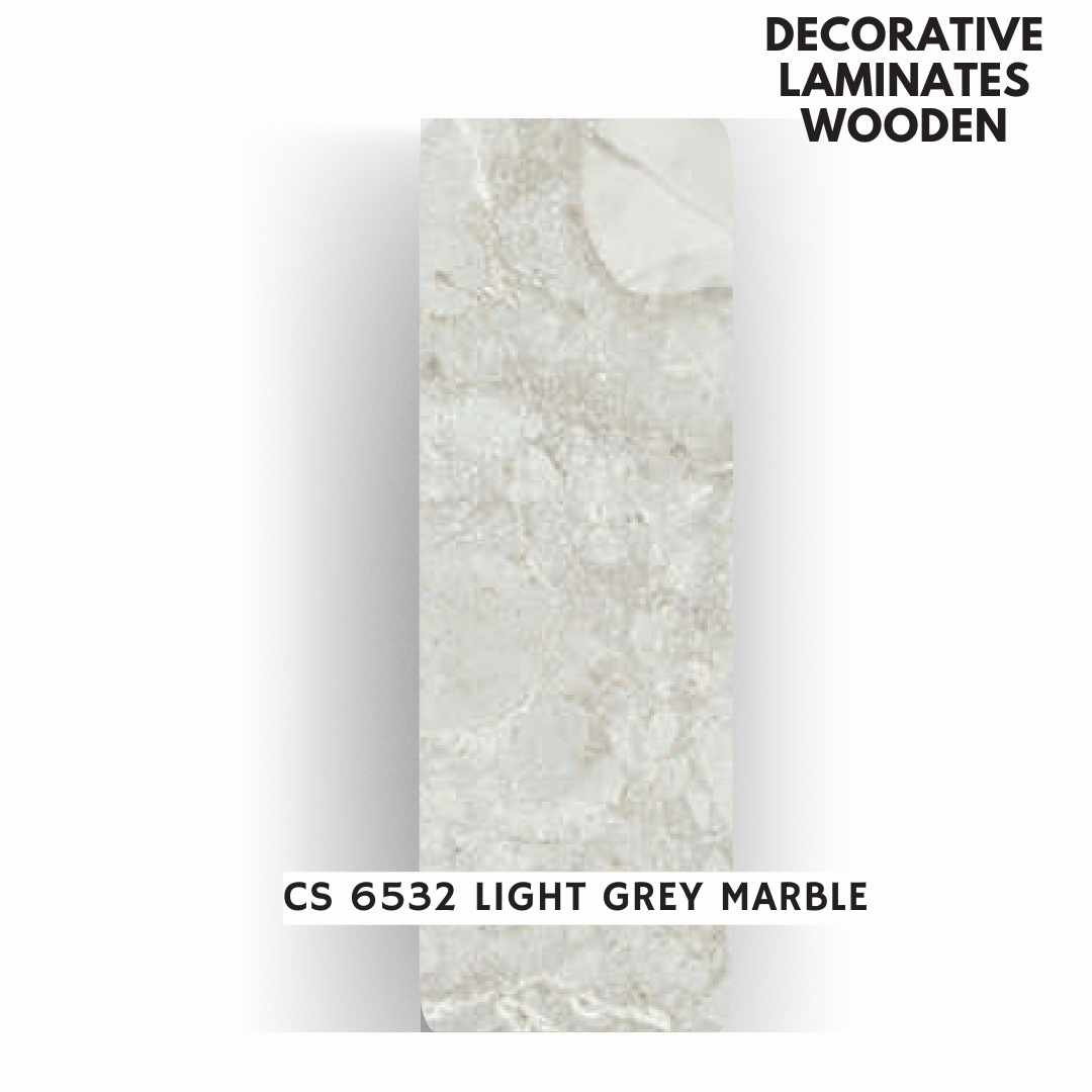 CS - 6532 LIGHT GREY MARBLE / CARBON STONE / DECORATIVE LAMINATE / THINK LUXURY  - 1MM - 8FT x 4FT