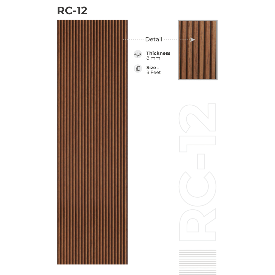 RC - 12 / CISCON LOUVERS / RICH COLLECTION/ LOUVERS / 8 FT x 5 INCH x 8MM