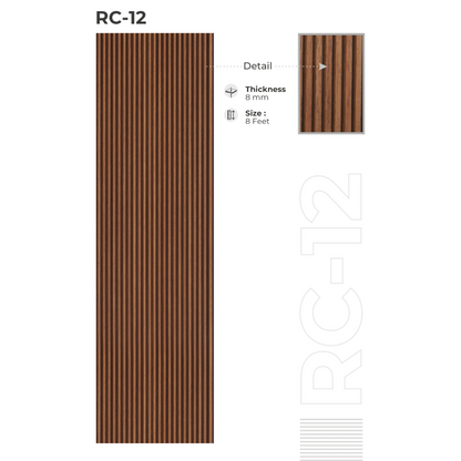 RC - 12 / CISCON LOUVERS / RICH COLLECTION/ LOUVERS / 8 FT x 5 INCH x 8MM