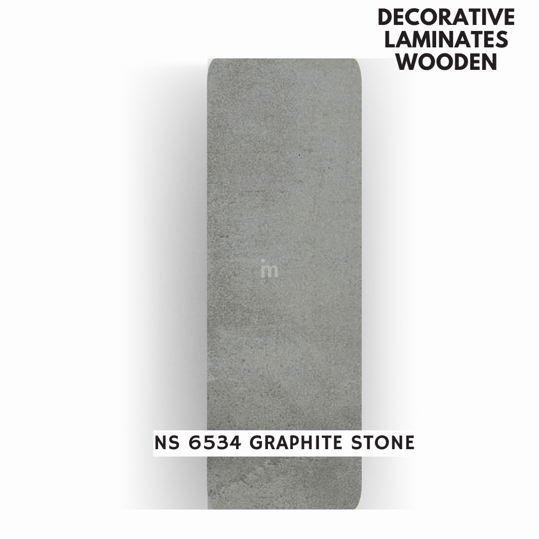 NS - 6534 GRAPHITE STONE / NATURAL STONE / DECORATIVE LAMINATE / THINK LUXURY  - 1MM - 8FT x 4FT