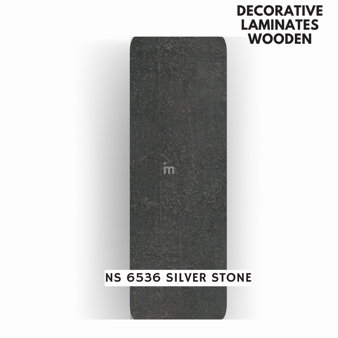 NS - 6536 SILVER STONE / NATURAL STONE / DECORATIVE LAMINATE / THINK LUXURY  - 1MM - 8FT x 4FT