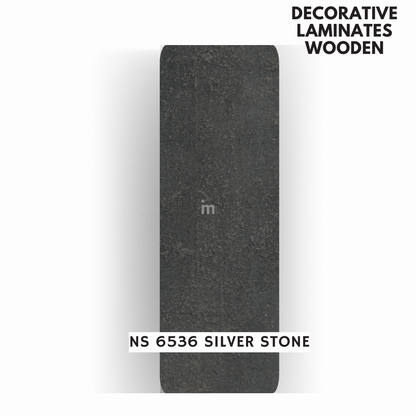 NS - 6536 SILVER STONE / NATURAL STONE / DECORATIVE LAMINATE / THINK LUXURY  - 1MM - 8FT x 4FT