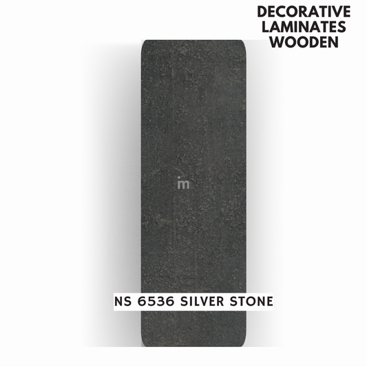 NS - 6536 SILVER STONE / NATURAL STONE / DECORATIVE LAMINATE / THINK LUXURY  - 1MM - 8FT x 4FT