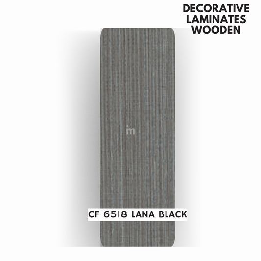 CF - 6518 LANA BLACK / NATURAL STONE / DECORATIVE LAMINATE / THINK LUXURY  - 1MM - 8FT x 4FT