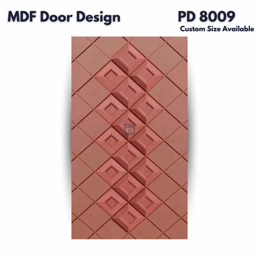 PD- 8009- HDHMR MDF PANEL -  ( CUSTOM SIZE ) - MDF DOOR DESIGN