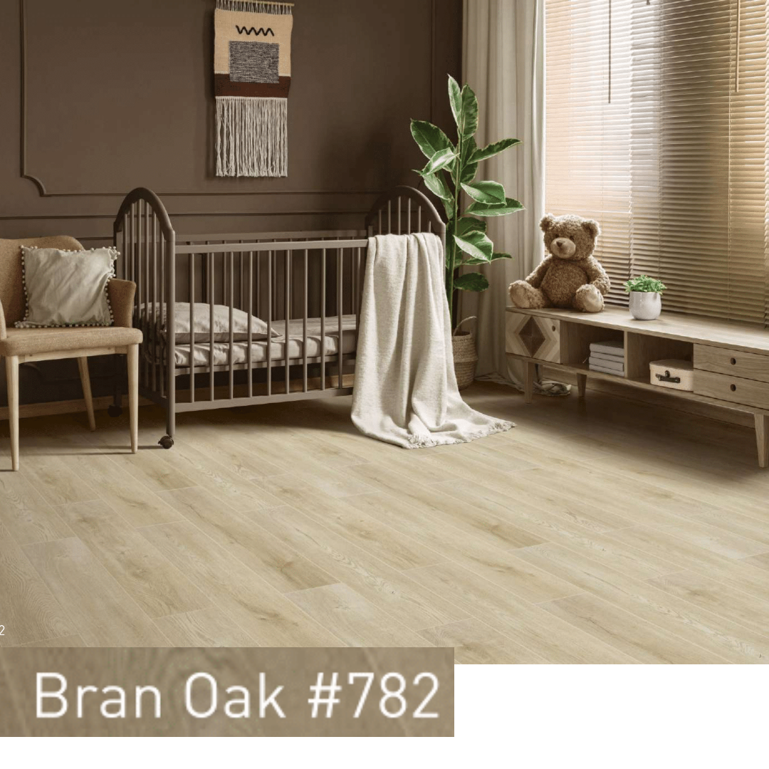 782 - BRAN OAK - AC4 1218MM X 198MM X 8MM - MAJESTIC - LAMINATE WOODEN  FLOORING