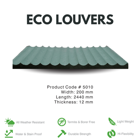 5010 / ECO LOUVERS / PREMIUM FLUTED PANELS / 2440MM x 200MM x 12MM