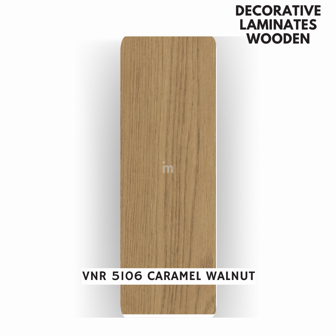 VNR 5106 CARAMEL WALNUT / VENEER FINISH   / DECORATIVE LAMINATE / THINK LUXURY  - 1MM - 8FT x 4FT