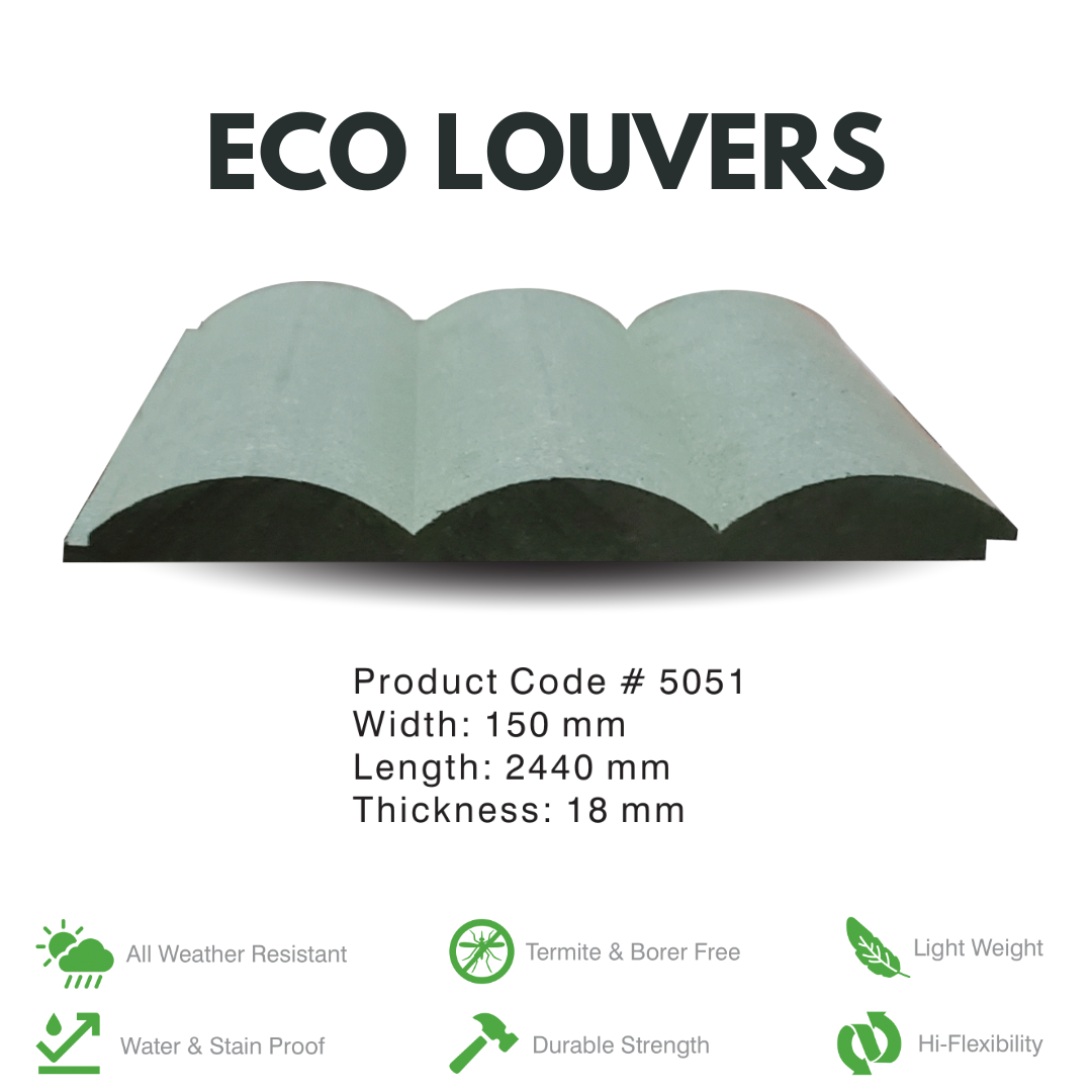 5051 / ECO LOUVERS / PREMIUM FLUTED PANELS / 2440MM x 150MM x 18MM