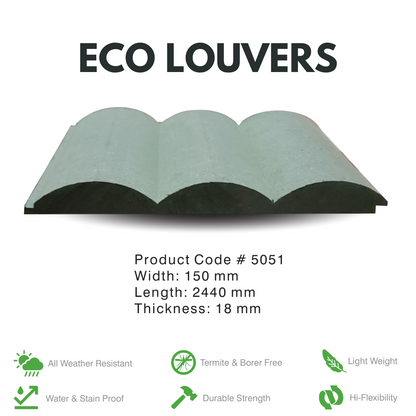 5051 / ECO LOUVERS / PREMIUM FLUTED PANELS / 2440MM x 150MM x 18MM