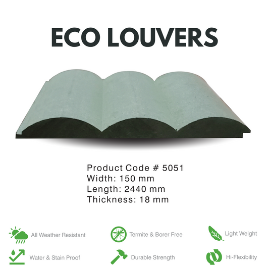 5051 / ECO LOUVERS / PREMIUM FLUTED PANELS / 2440MM x 150MM x 18MM