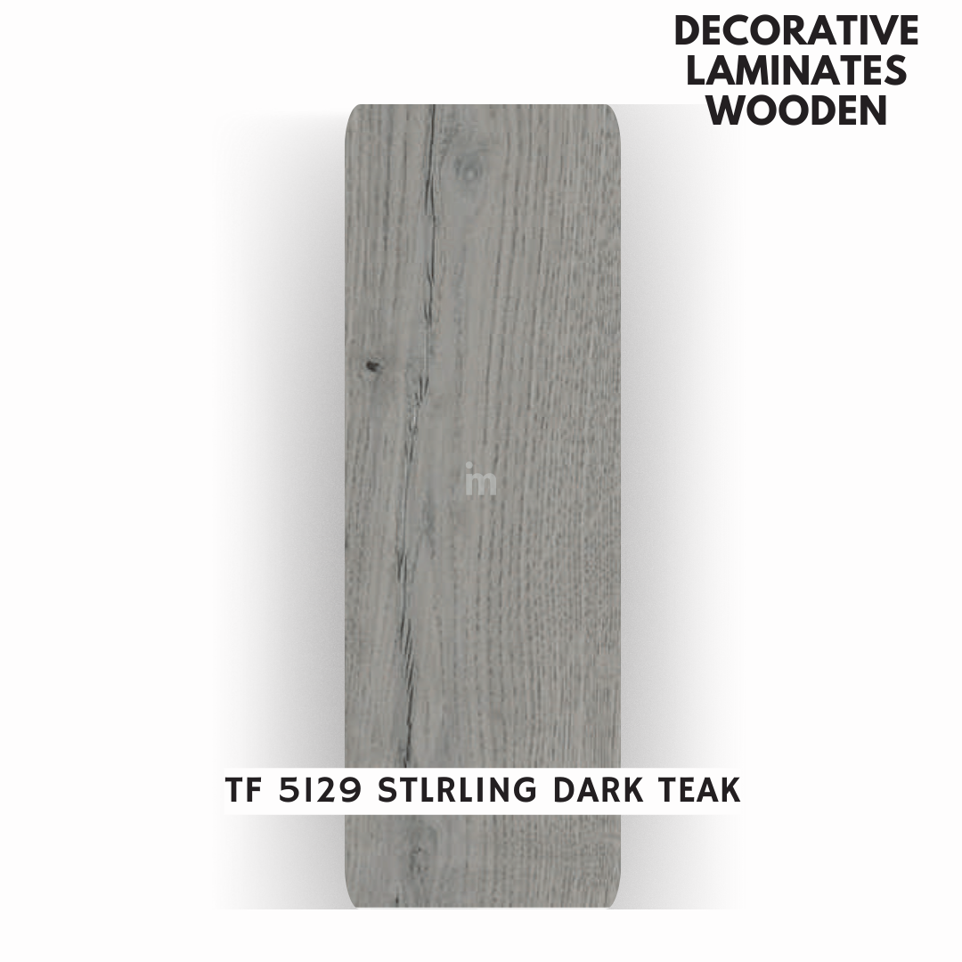 TF 5129 STLRLING DARK TEAK  / TOUCH FEEL   / DECORATIVE LAMINATE / THINK LUXURY  - 1MM - 8FT x 4FT