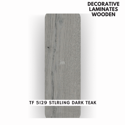 TF 5129 STLRLING DARK TEAK  / TOUCH FEEL   / DECORATIVE LAMINATE / THINK LUXURY  - 1MM - 8FT x 4FT