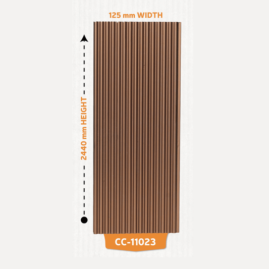 CC - 11023 / CISCON LOUVERS / FLUTED LOUVERS / 8 FT x 5 INCH x 12MM