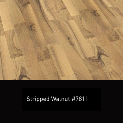 7811 - STRIPPED WALNUT - AC4 1218MM X 198MM X 8MM - MAJESTIC - LAMINATE WOODEN  FLOORING