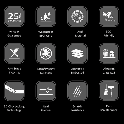 8811  - VINTAGE WALNUT -  1845MM X 196MM X 10MM - IMMENSO - WOOD FLOORS - HYBRID LAMINATE FLOORING