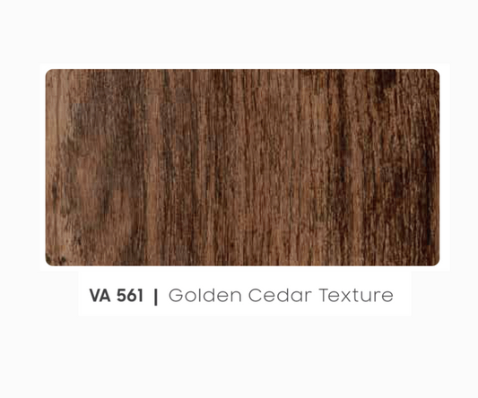 VA - 561 -GOLDEN CEDAR TEXTURE - WOODEN TEXTURE - 8FT X 4FT / 10FT X 4FT / 12FT X 4FT - 3MM- VIVA - ACP