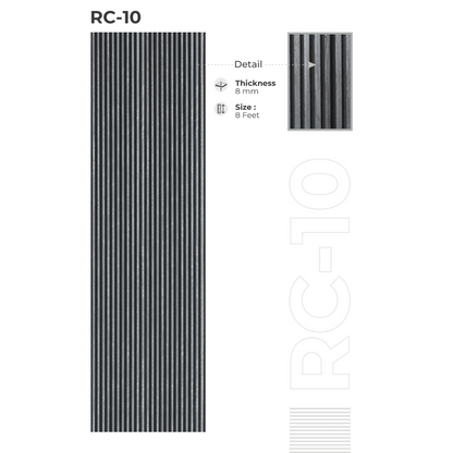 RC - 10 / CISCON LOUVERS / RICH COLLECTION/ LOUVERS / 8 FT x 5 INCH x 8MM