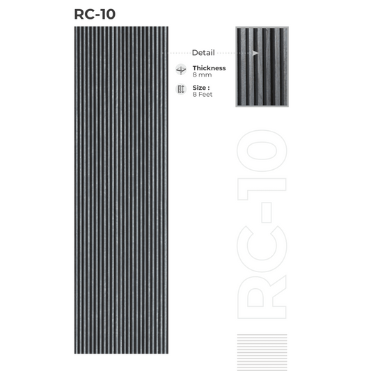 RC - 10 / CISCON LOUVERS / RICH COLLECTION/ LOUVERS / 8 FT x 5 INCH x 8MM