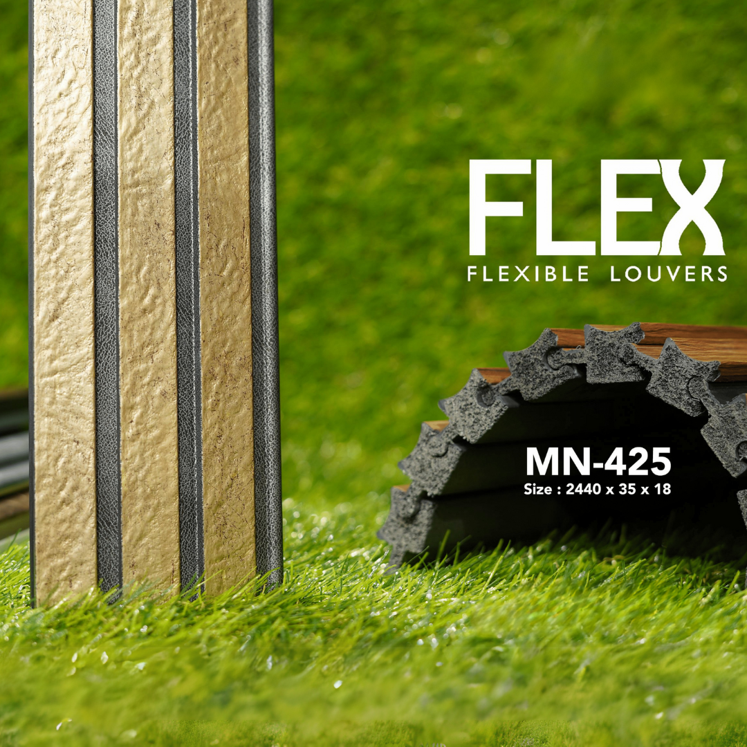 MN-425 / FLEX FLEXIBLE LOUVERS / MYSTIC / 2440MM x  35MM x 18MM