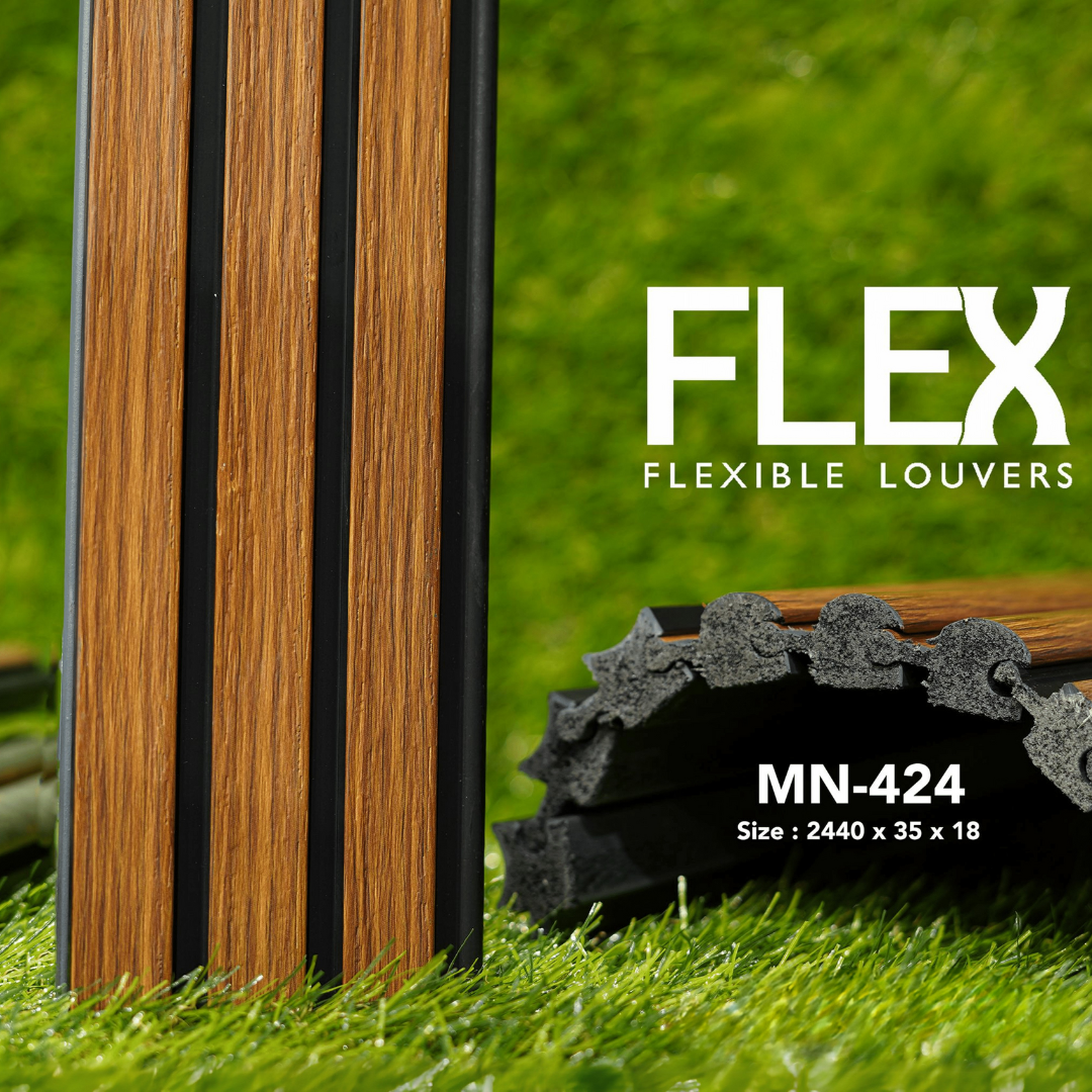 MN-424 / FLEX FLEXIBLE LOUVERS / MYSTIC / 2440MM x  35MM x 18MM