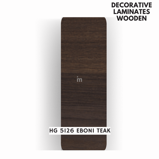 HG- 5126 EBONI TEAK    / HIGH GLOSS   / DECORATIVE LAMINATE / THINK LUXURY  - 1MM - 8FT x 4FT