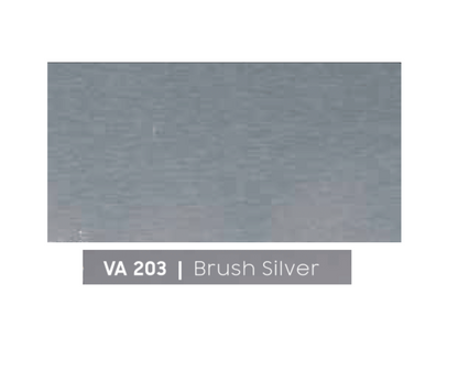 VA - 203 - BRUSH SILVER - BRUSH & MIRROR  - 8FT X 4FT / 10FT X 4FT / 12FT X 4FT - 3MM- VIVA - ACP