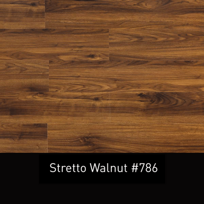 786 - STRETTO WALNUT - AC4 1218MM X 198MM X 8MM - MAJESTIC - LAMINATE WOODEN  FLOORING