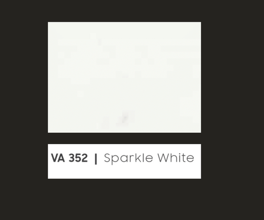 VA - 352 - SPARKLE WHITE - SPARKLE  - 8FT X 4FT / 10FT X 4FT / 12FT X 4FT - 3MM- VIVA - ACP