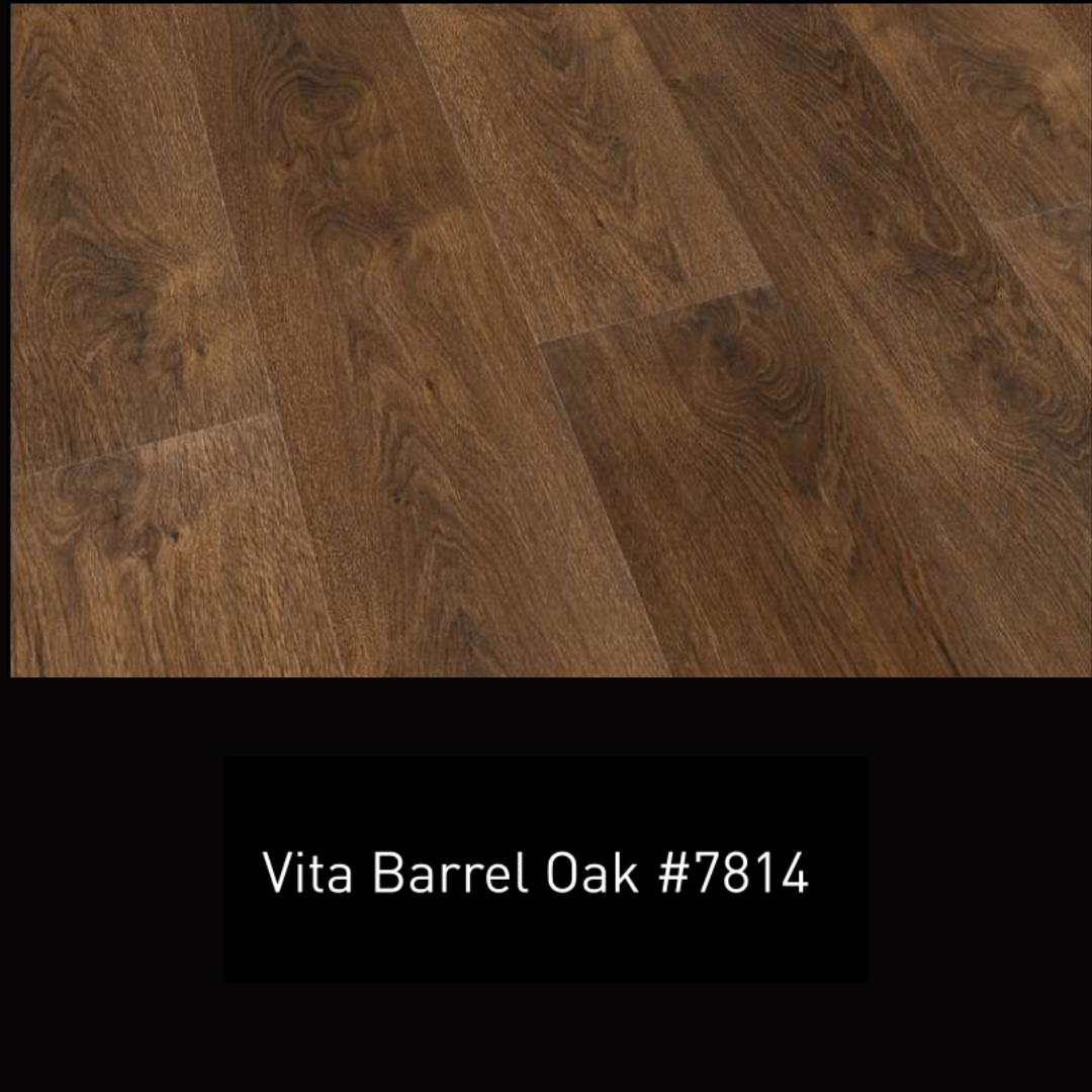 7814 - VITA BARREL OAK - AC4 1218MM X 198MM X 8MM - MAJESTIC - LAMINATE WOODEN  FLOORING